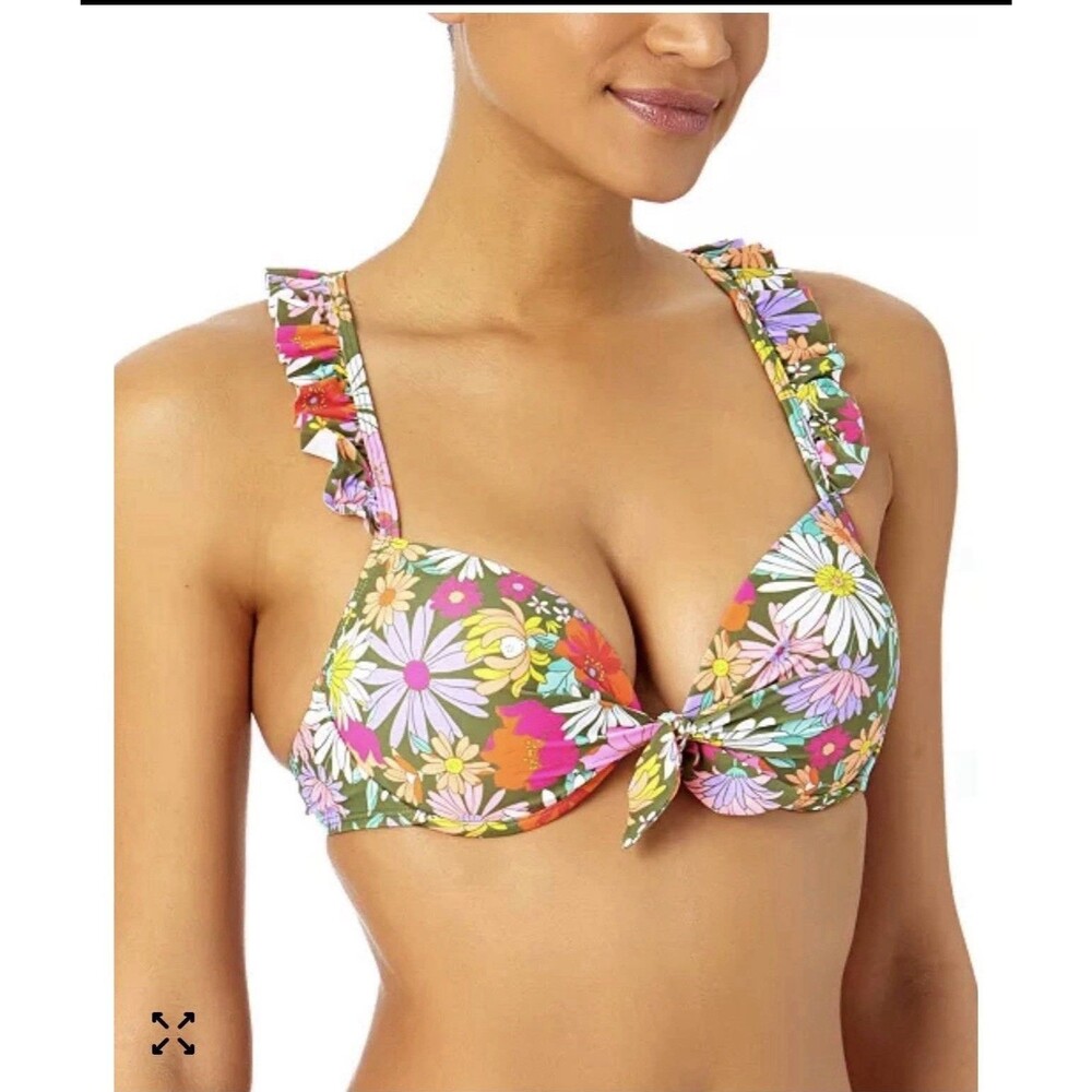 Woman’s Sand N Sun Bikini 2 Piece Bathing Suit Size L / XL Floral Padding NWT - Picture 2 of 8